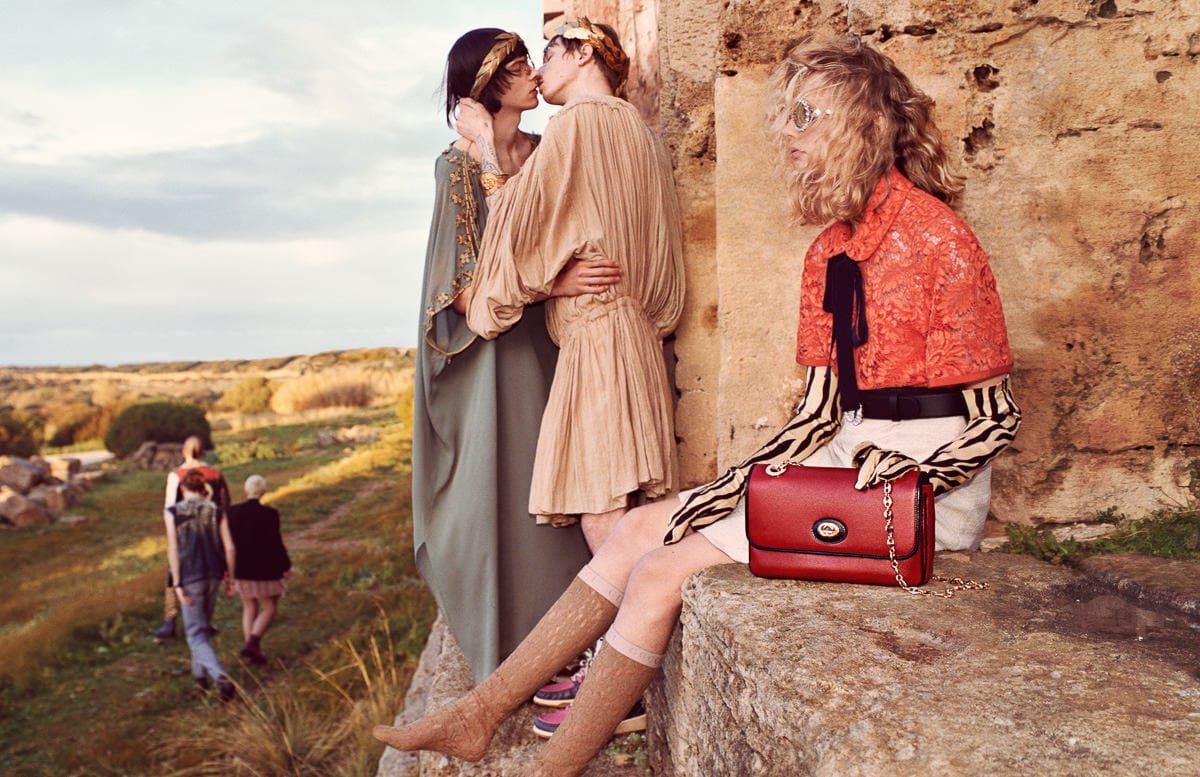 Reference image illustrating Gucci Pre-Fall 2019 Campaign: Ancient Ruins Meet Modern Handbags in Sicily