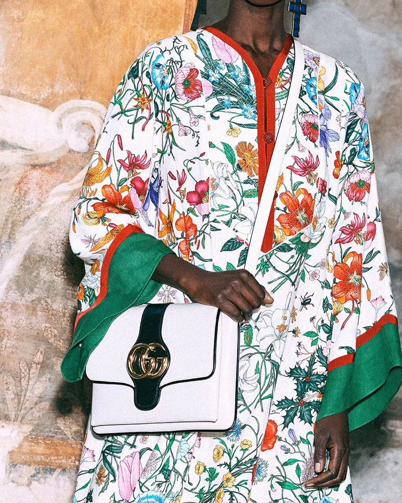 Reference image illustrating Gucci Pre-Fall 2019 Handbags: Exotic Skins, New Hardware & Mini Bucket Bags