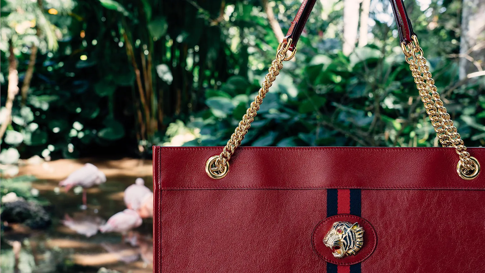 Reference image illustrating Gucci Rajah Tote Review: A Slim, Sleek Everyday Bag with Tiger-Head Detail