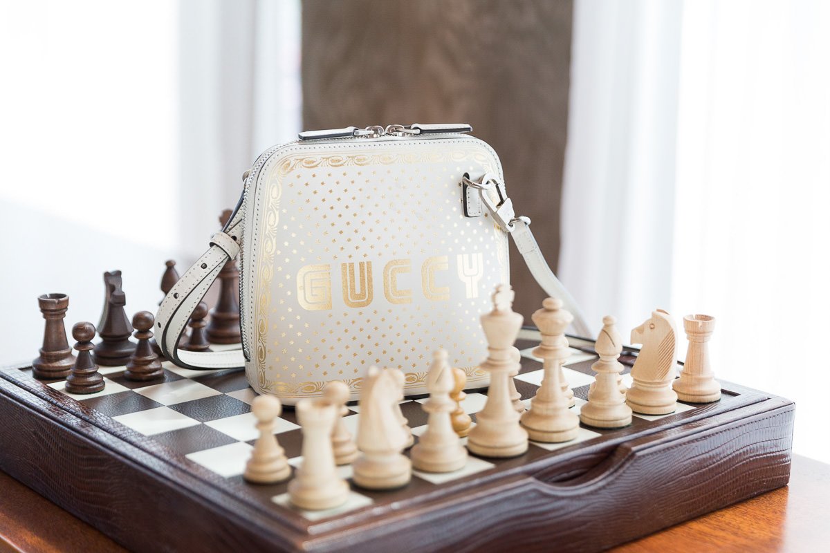 Reference image illustrating Gucci’s Guccy Collection: A Retro-Inspired Mini Shoulder Bag and Portfolio Review