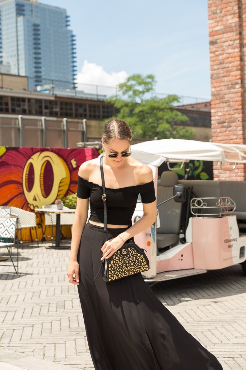 Reference image illustrating Gucci Small RE(BELLE) Crossbody Bag Review: Studded Leather Meets Compact Luxury