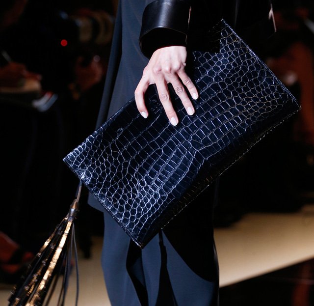 Reference image illustrating Gucci Spring 2014 Handbags: Fringe Takes Center Stage on the Runway