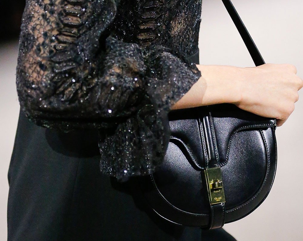 Reference image illustrating Hedi Slimane’s First Celine Runway Bags: A Complete Look at the Spring 2019 Collection