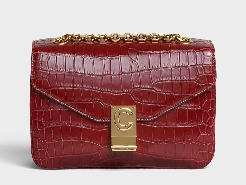 Reference image illustrating Hedi Slimane’s First Celine SS19 Bags: Full Gallery of the 16, C Bag, Triomphe & More