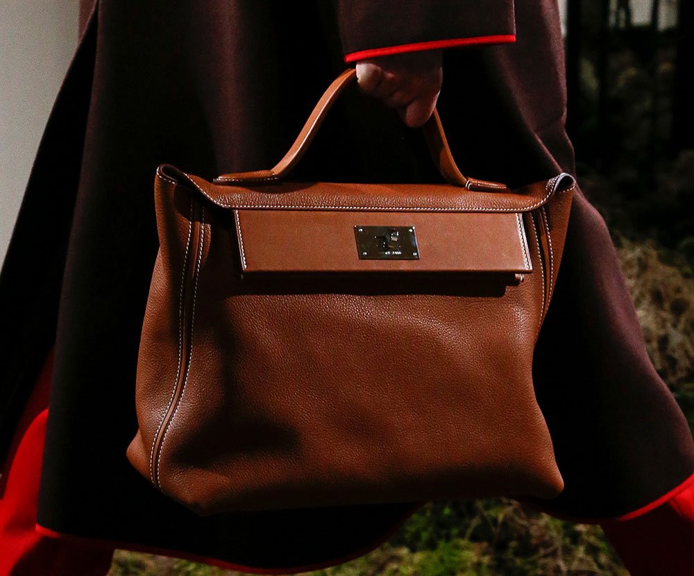 Reference image illustrating Hermès Pre-Fall 2018 Runway Bags: A Saddle Bag Triumph and a Top-Handle Surprise