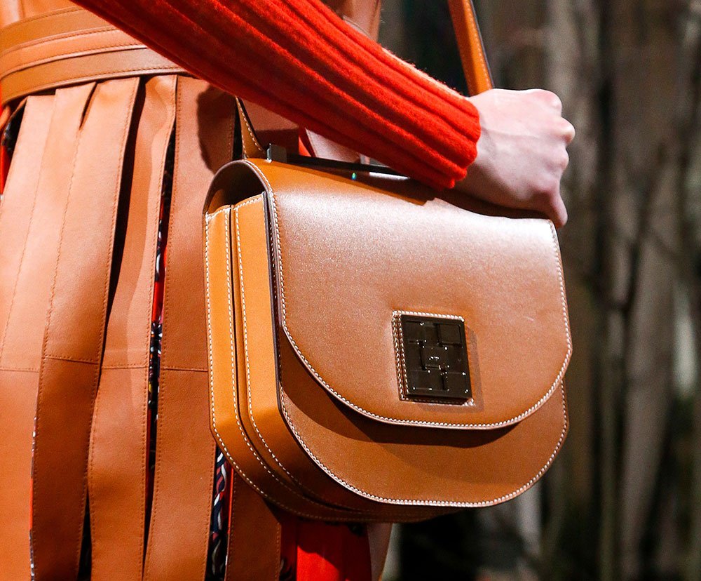 Reference image illustrating Hermès Pre-Fall 2018 Runway Bags: A Saddle Bag Triumph and a Top-Handle Surprise