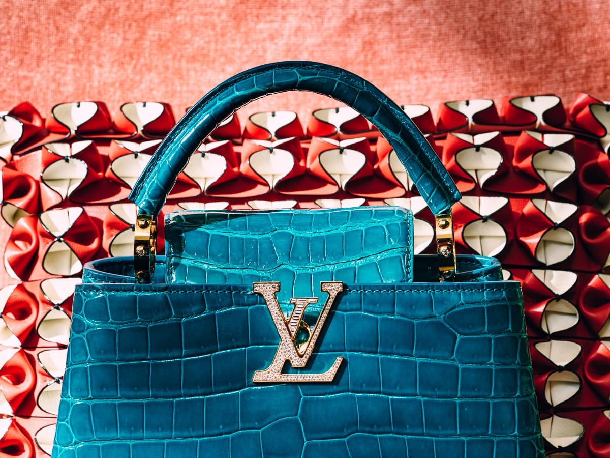 Reference image illustrating Inside Louis Vuitton’s Miami Exotic Handbag Showcase: Rare Crocodile and Diamond-Embellished Bags