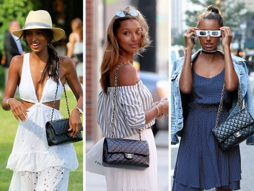 Jasmine Tookes and Her Black Chanel Classic Flap Bag: A Year-Round Style Study cover image