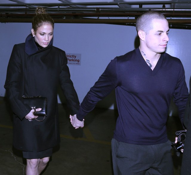 Reference image illustrating Jennifer Lopez Carries a Valentino VaVaVoom Flap Bag in Beverly Hills