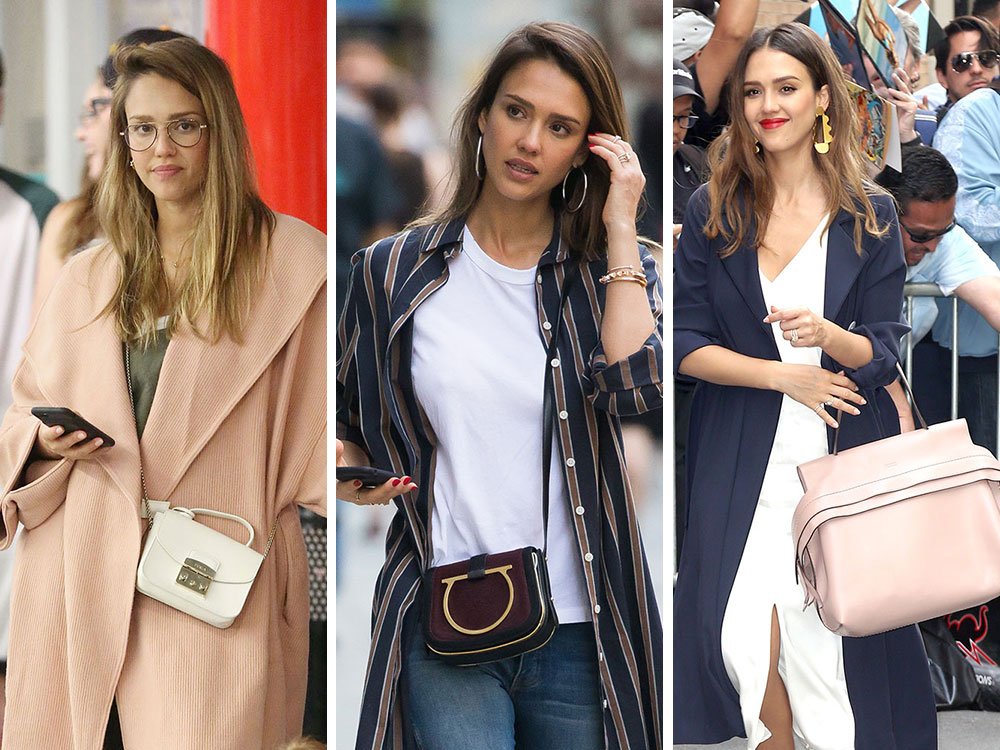 Reference image illustrating Jessica Alba’s Handbag Collection: Designer Bags She Carries While Expecting Baby No. 3