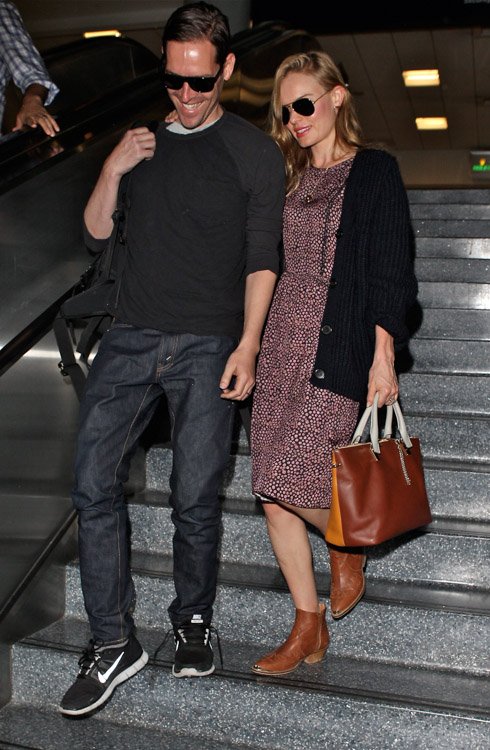Reference image illustrating Kate Bosworth’s Post-Wedding Travel Look: The Chloe Baylee Satchel in the Spotlight