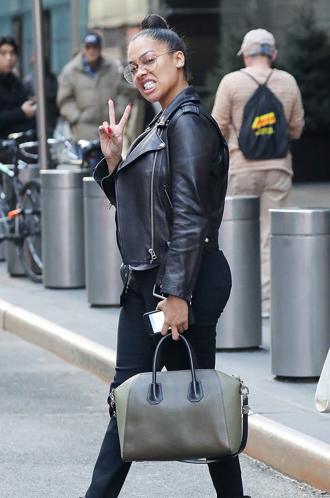 Reference image illustrating La La Anthony’s Givenchy Antigona Collection: A Courtside Style Icon