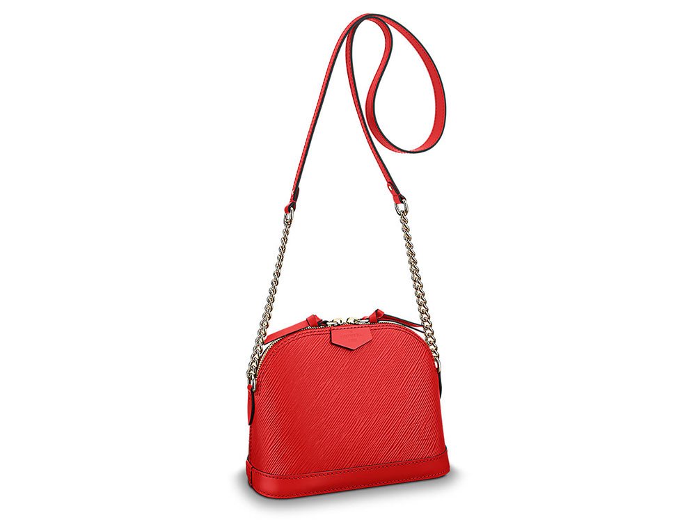 Reference image illustrating Louis Vuitton Alma Mini Bag Spring 2018: A Top-Handle-Free Take on a Classic Silhouette