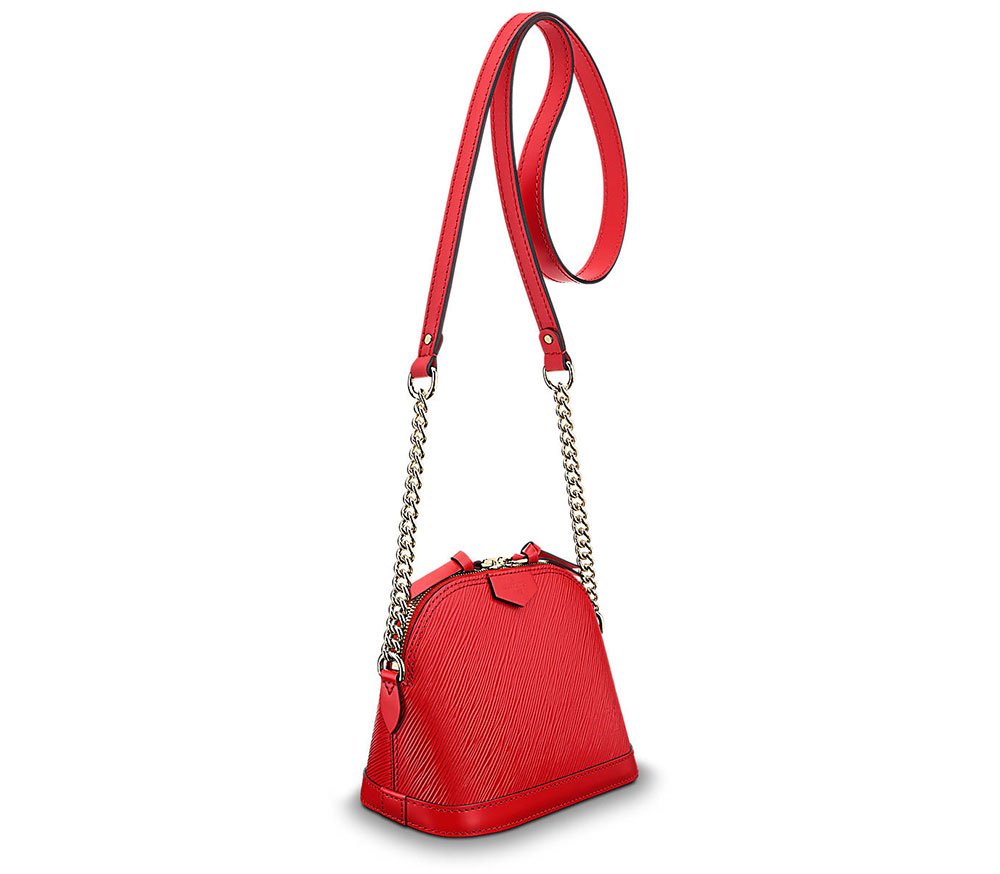 Reference image illustrating Louis Vuitton Alma Mini Bag Spring 2018: A Top-Handle-Free Take on a Classic Silhouette