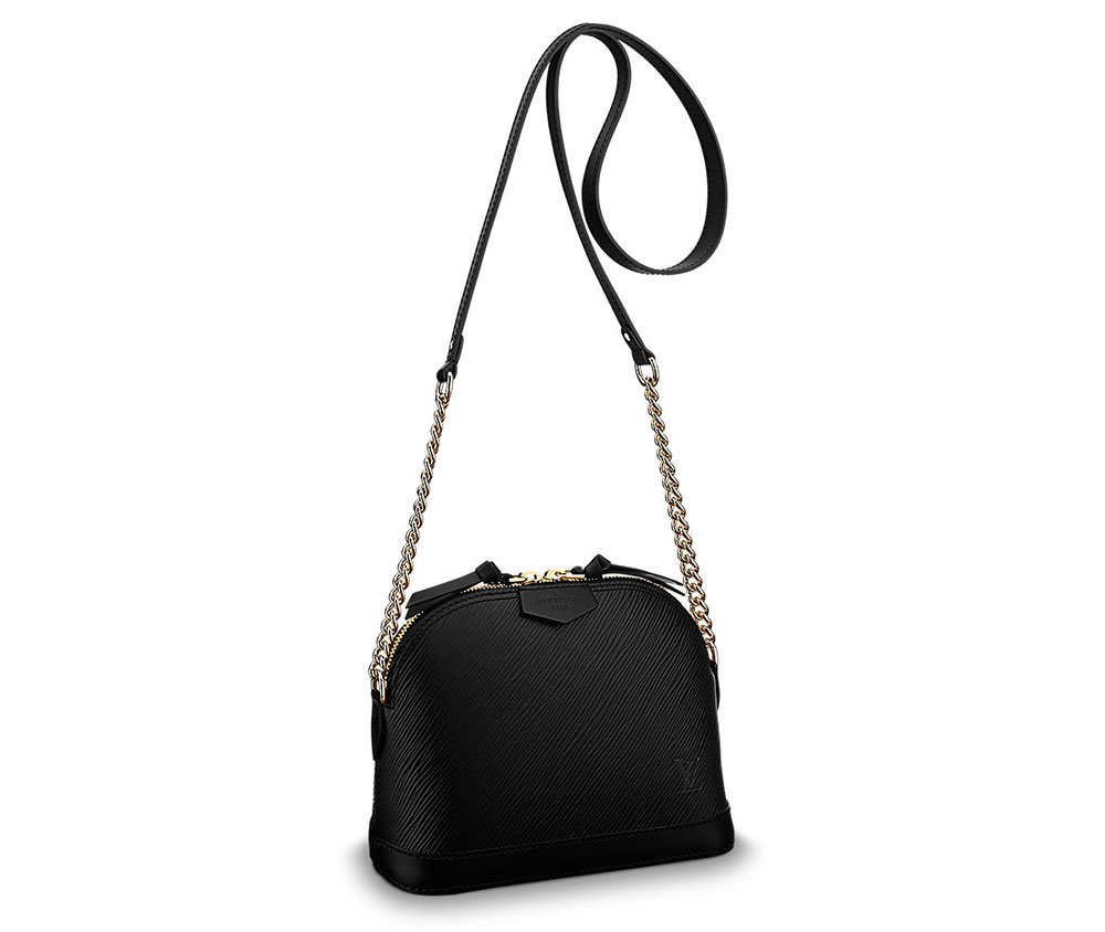 Reference image illustrating Louis Vuitton Alma Mini Bag Spring 2018: A Top-Handle-Free Take on a Classic Silhouette