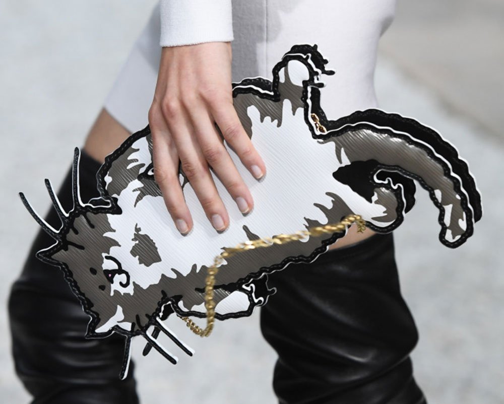 Reference image illustrating Louis Vuitton Cruise 2019 Bags: Grace Coddington Cat Collaboration & More Runway Highlights