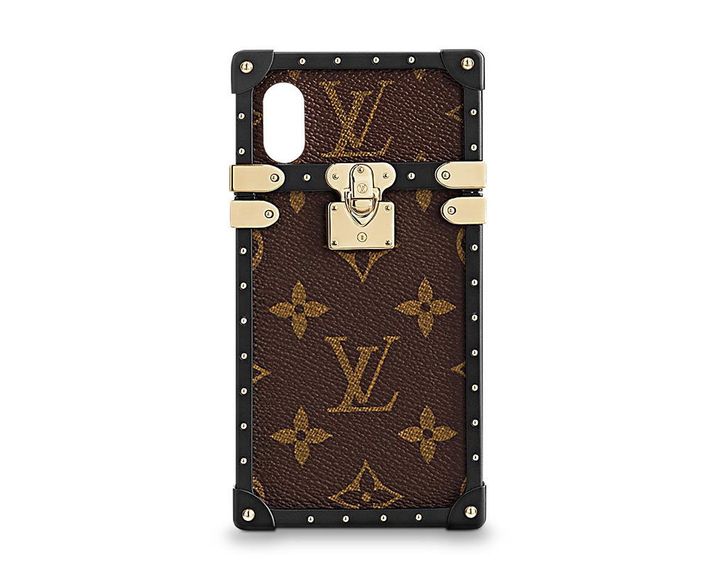 Reference image illustrating Louis Vuitton Eye Trunk iPhone X Case: Monogram Canvas & Inverse Now Available