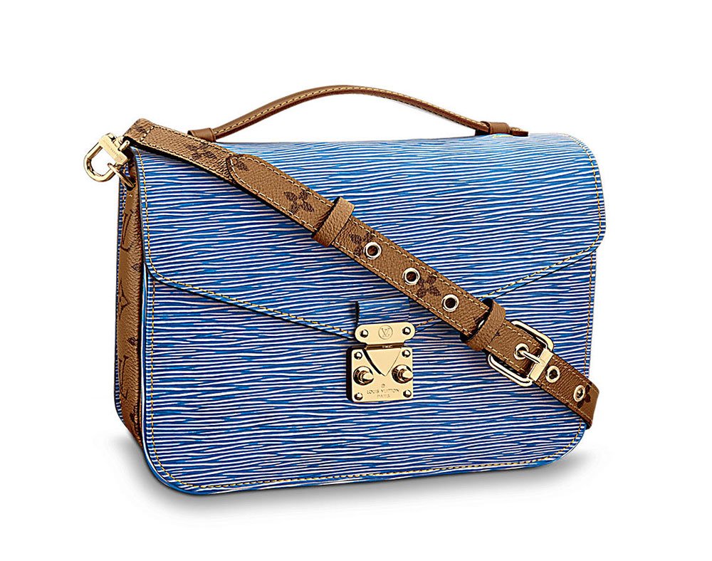 Reference image illustrating Louis Vuitton Fall 2017 Pochette Métis: New Epi Leather Editions in Classic and Mini Sizes