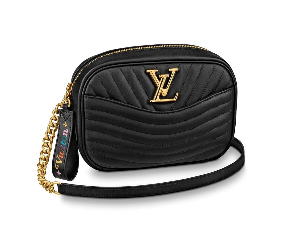 Reference image illustrating Louis Vuitton New Wave Camera Bag: Spring-Summer 2019 Quilted Calf Leather Crossbody