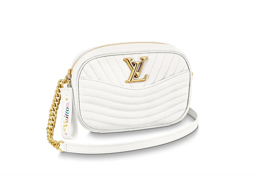 Reference image illustrating Louis Vuitton New Wave Camera Bag: Spring-Summer 2019 Quilted Calf Leather Crossbody