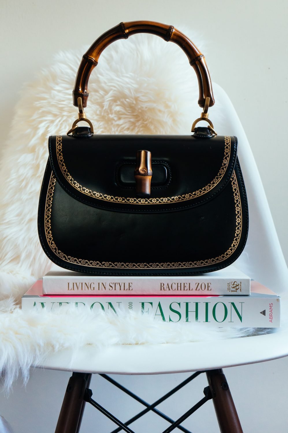 Reference image illustrating Loving Lately: Gucci’s Bamboo Classic Frame Top Handle Bag