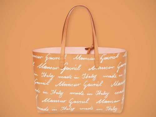 Mansur Gavriel Debuts Its First Logo Print: A Handwritten Script on the Small Tote cover image