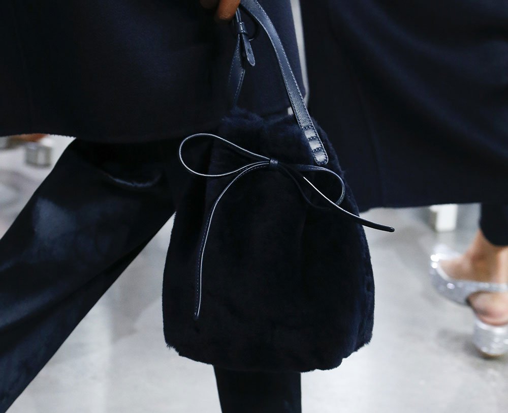 Reference image illustrating Mansur Gavriel Fall 2018: Shearling, Fringe, and Stripes Debut in See-Now-Buy-Now Collection
