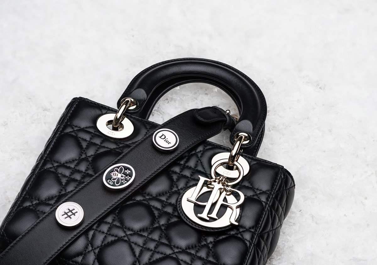 Reference image illustrating My Lady Dior Review: The Customizable Dior Bag with Lucky Badges