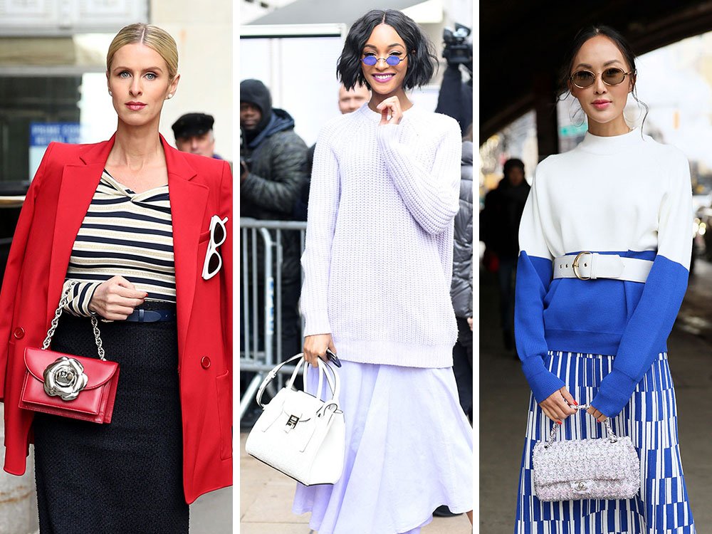 Reference image illustrating NYFW Fall 2018 Street Style: The Most Coveted Celebrity Handbags
