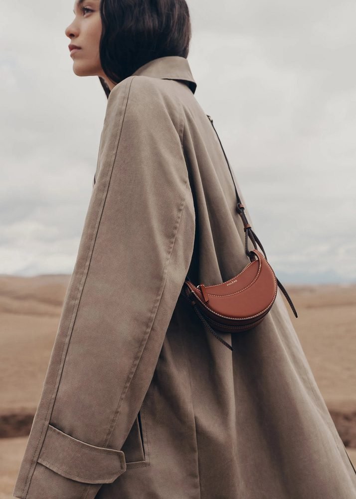 Reference image illustrating Polène Numéro Dix Micro Bag: A Petite Take on the Iconic Half-Moon Silhouette
