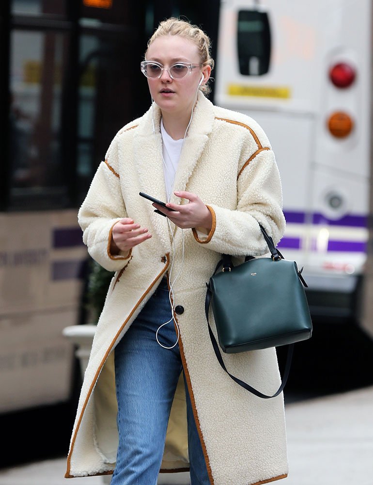 Reference image illustrating Prada and Céline Dominate Celebrity Street Style: Dakota Fanning, Gigi Hadid, and More