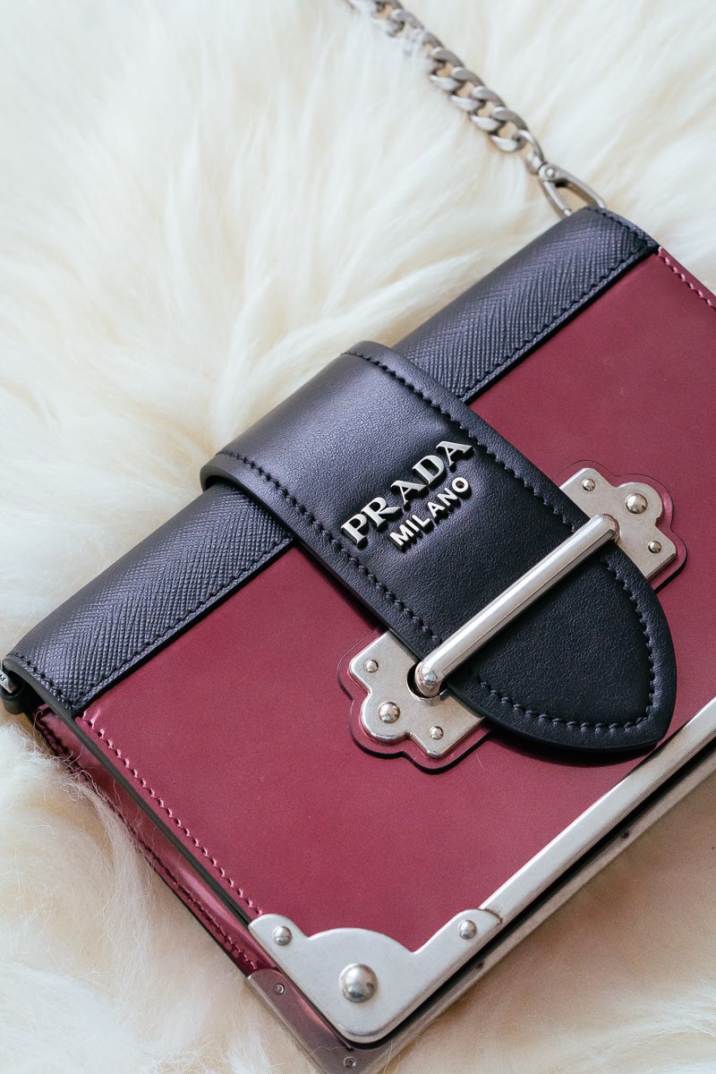 Reference image illustrating Prada Cahier Small Crossbody Bag: What Fits Inside This Mini Icon