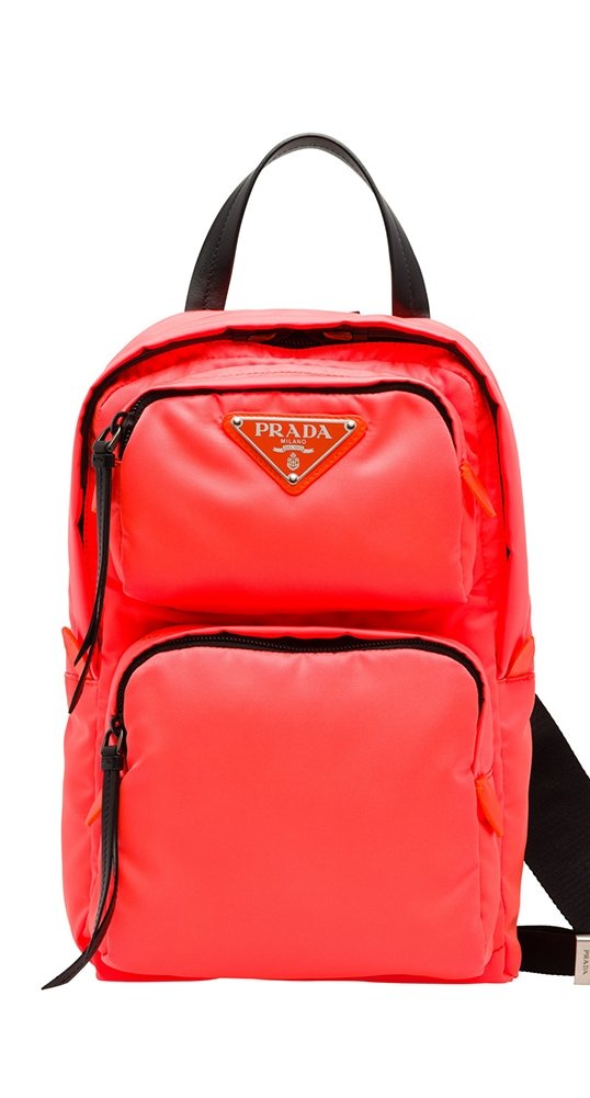 Reference image illustrating Prada Fluo Collection Review: Neon Nylon Bags for Everyday Luxury