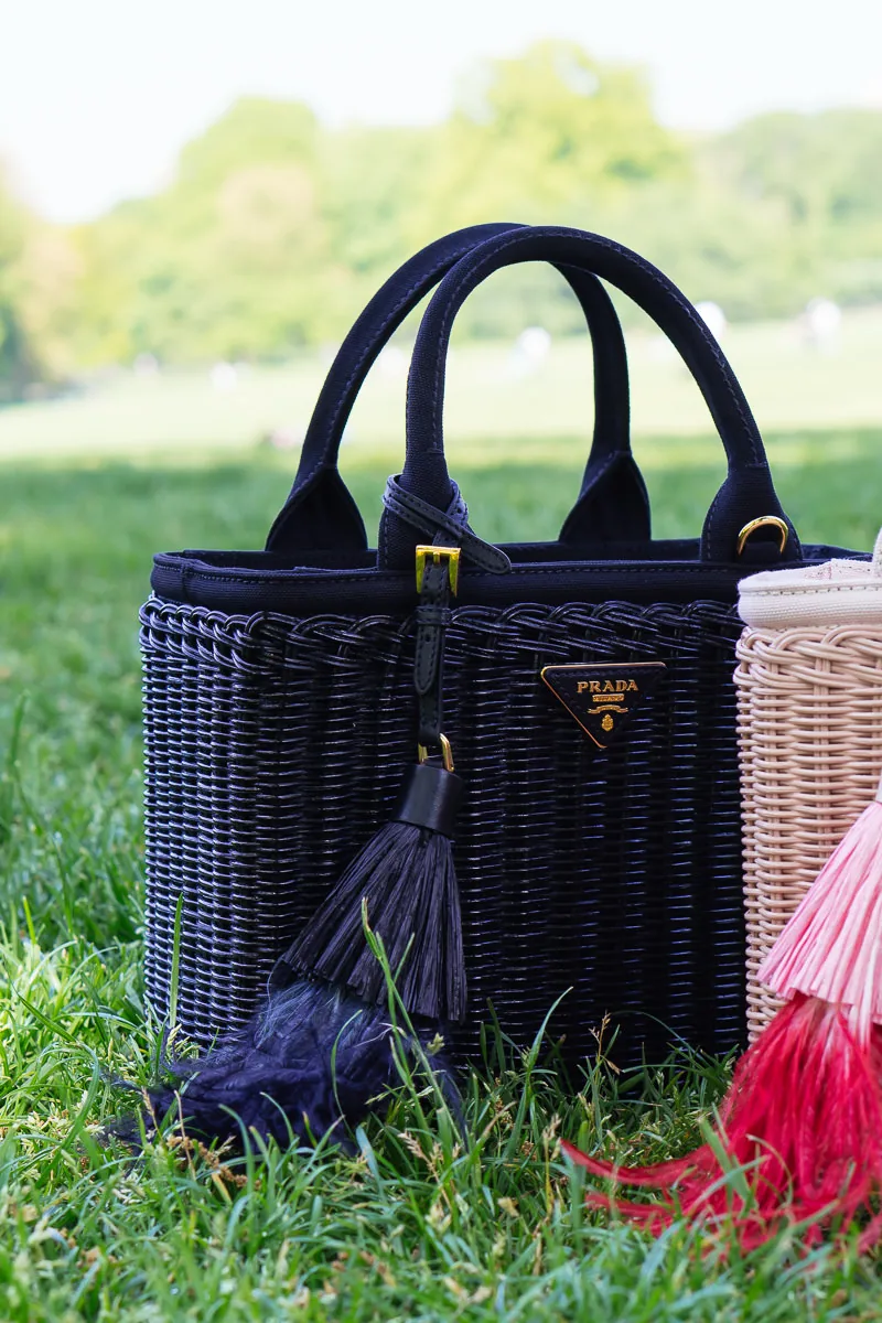 Reference image illustrating Prada Midollino Wicker Tote Review: The Perfect Summer Straw Bag for Every Style