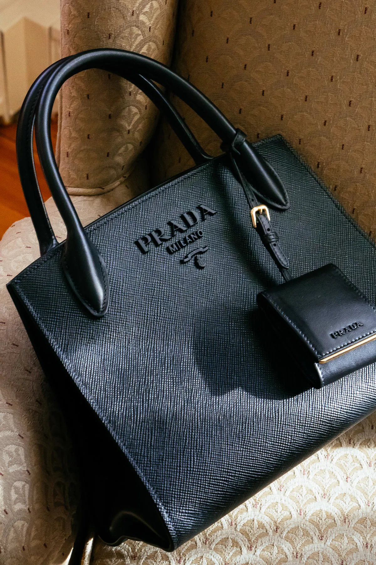 Reference image illustrating Prada Monochrome Bag Review: Understated Chic in Saffiano Leather