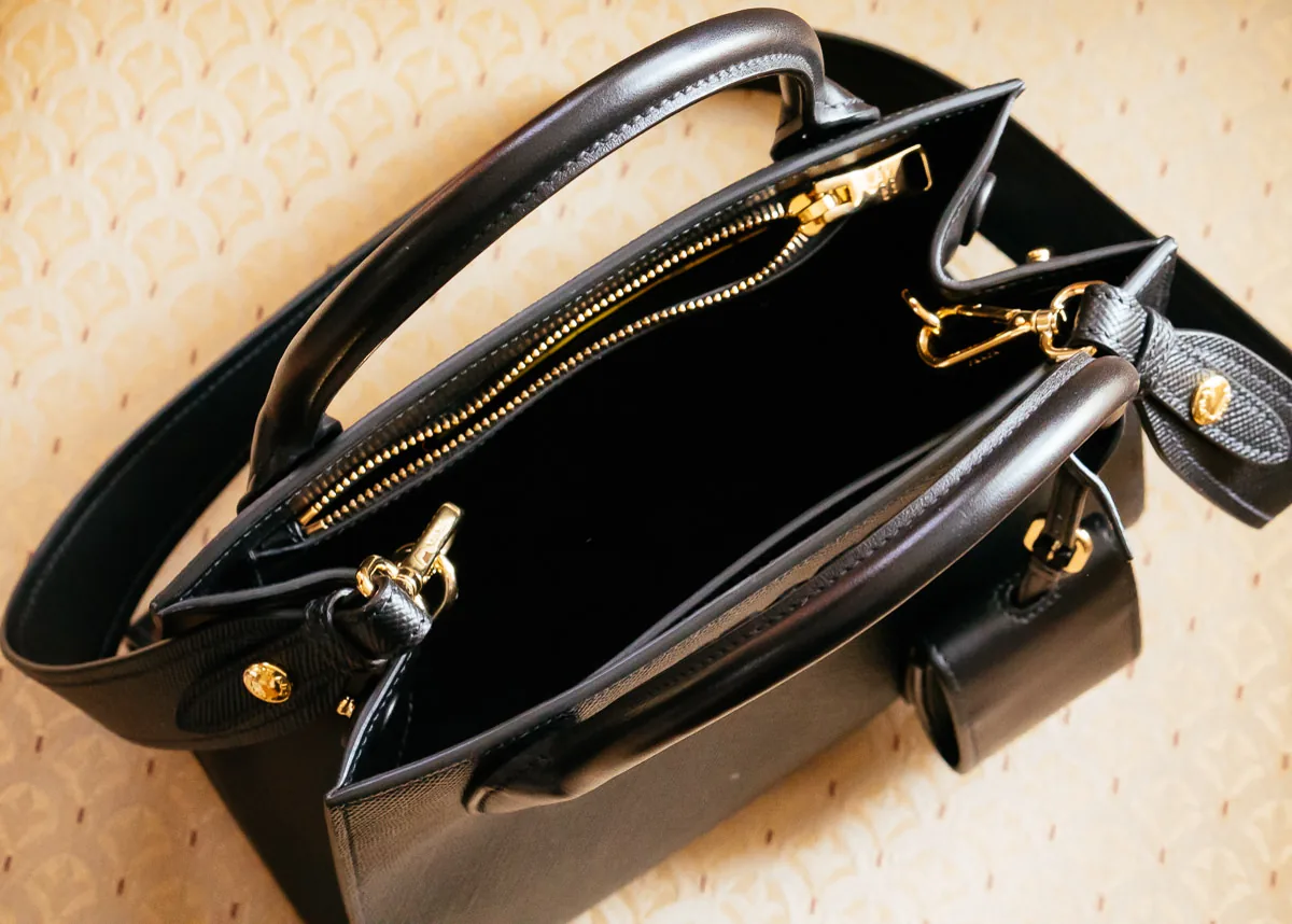 Reference image illustrating Prada Monochrome Bag Review: Understated Chic in Saffiano Leather
