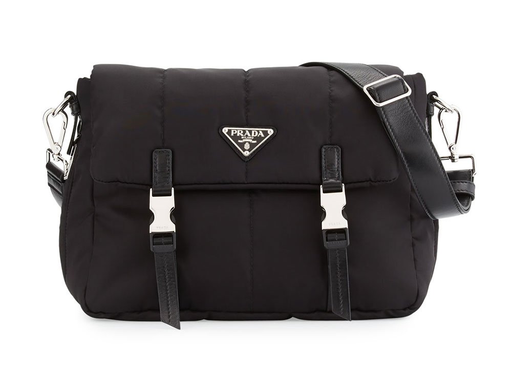 Reference image illustrating Prada Nylon Bags Return: The Functional Luxury Handbag Comeback for Fall 2017
