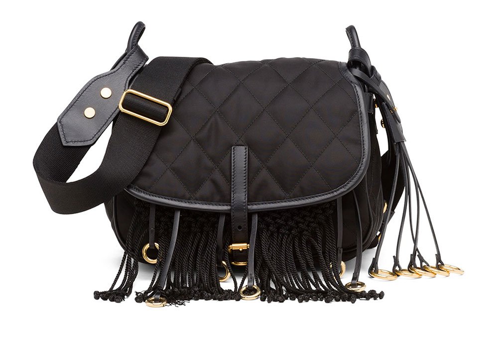 Reference image illustrating Prada Nylon Bags Return: The Functional Luxury Handbag Comeback for Fall 2017