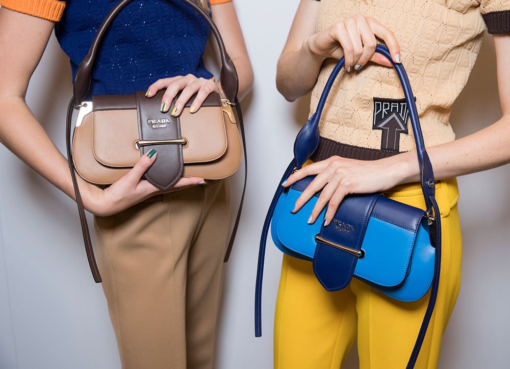 Reference image illustrating Prada Resort 2019: The Return of the Short-Strap Shoulder Bag