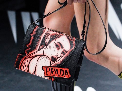 Prada Spring 2018 Runway Bags: Nylon, Comic Heroines, and Punk Details thumbnail