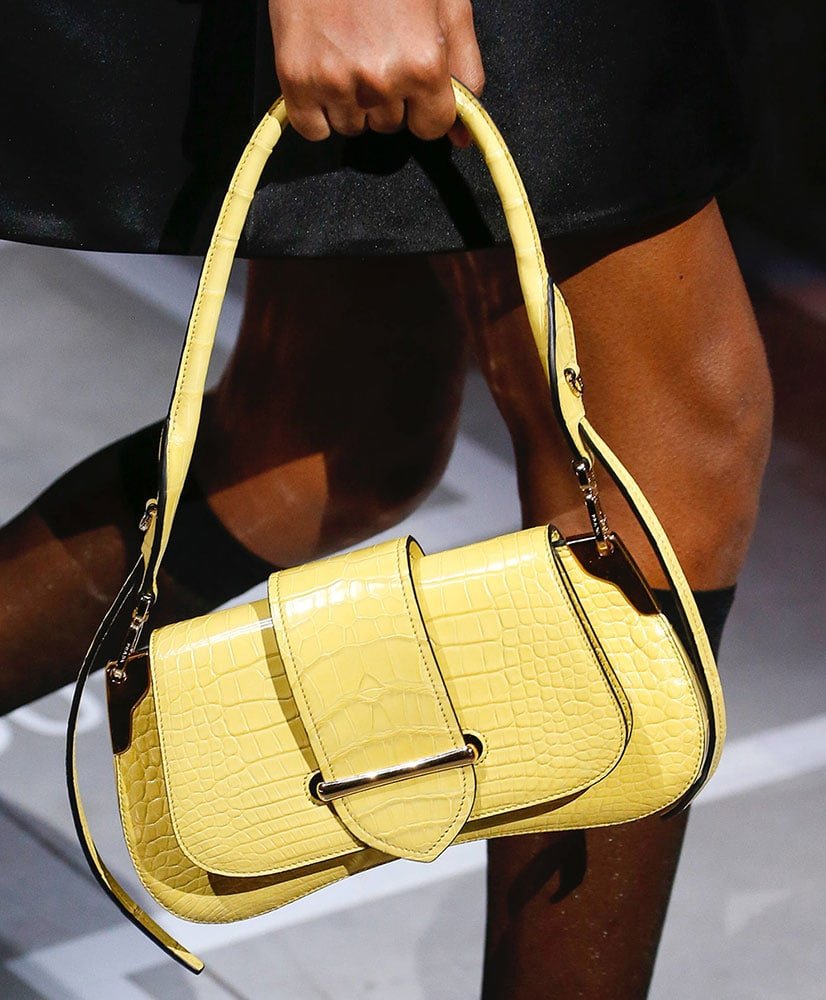 Reference image illustrating Prada Spring 2019 Top Handle and Frame Bags: A Shift Toward Refined Luxury