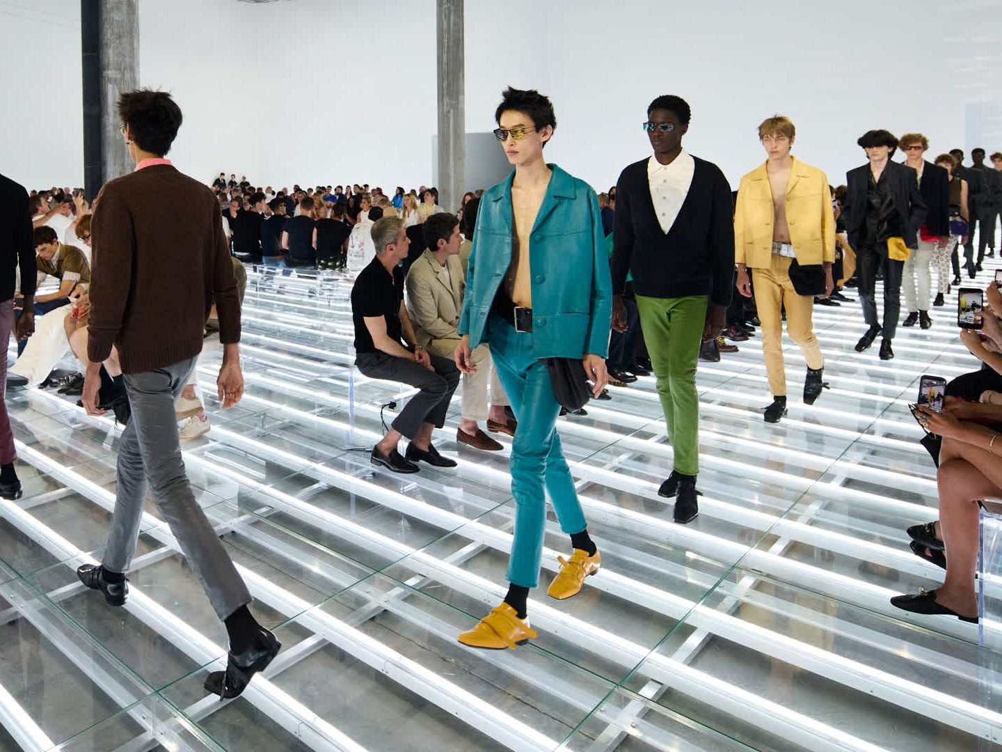 Reference image illustrating Prada Spring 2027 Menswear: Re-Nylon Pouches, Mini Duffles, and a New Approach to Men’s Bags