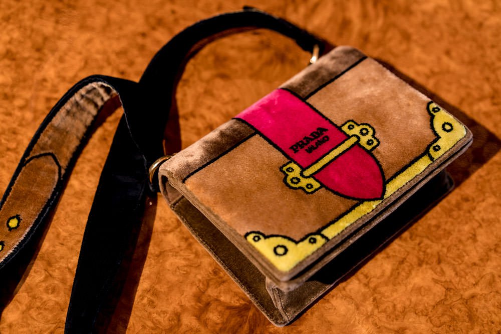 Reference image illustrating Prada Velvet Cahier Bags: A Statement Velvet Collection for the Discerning Collector