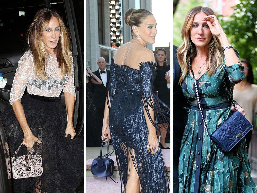 Reference image illustrating Sarah Jessica Parker’s Most Memorable Handbags: A Year of Luxury Style