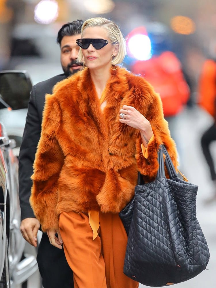 Reference image illustrating Spring Winds and Designer Bags: How Celebrities Are Styling Versace, Goyard, and Hermès