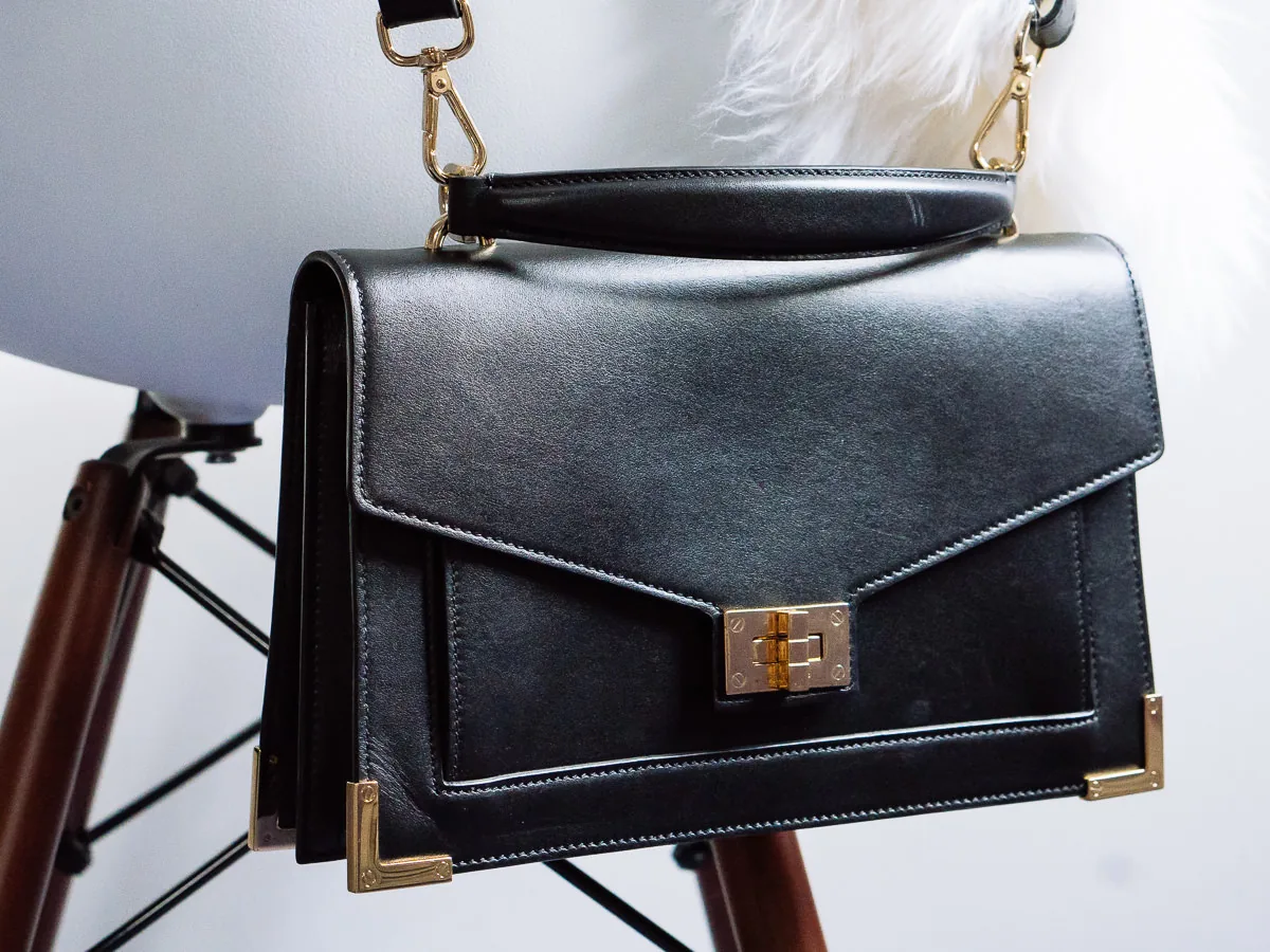 Reference image illustrating The Kooples x Emily Ratajowski Emily Bag Review: Mini and Medium Sizes