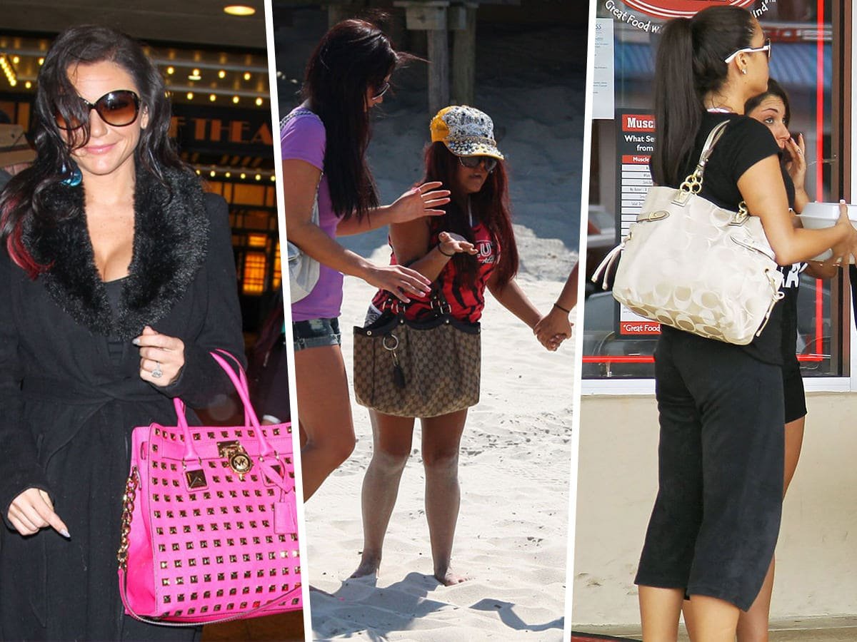 Reference image illustrating The Most Memorable Handbags from Jersey Shore: A Nostalgic Look at the Cast's Iconic Bags