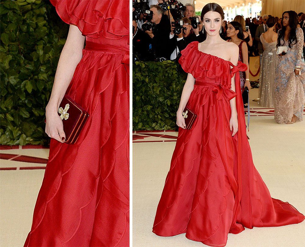 Reference image illustrating The Most Memorable Handbags from the 2018 Met Gala Red Carpet
