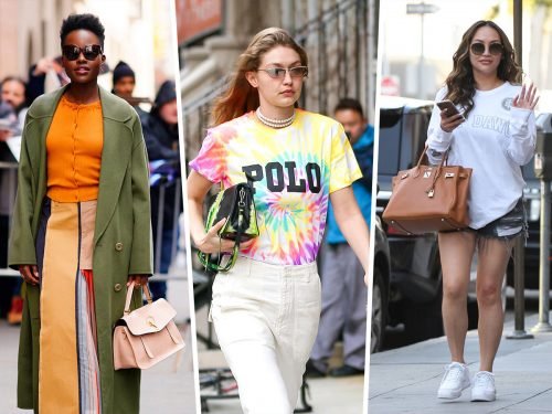 Tie-Dye Prada and Rainbow Valentino: The Boldest Celebrity Handbags of Spring 2019 thumbnail