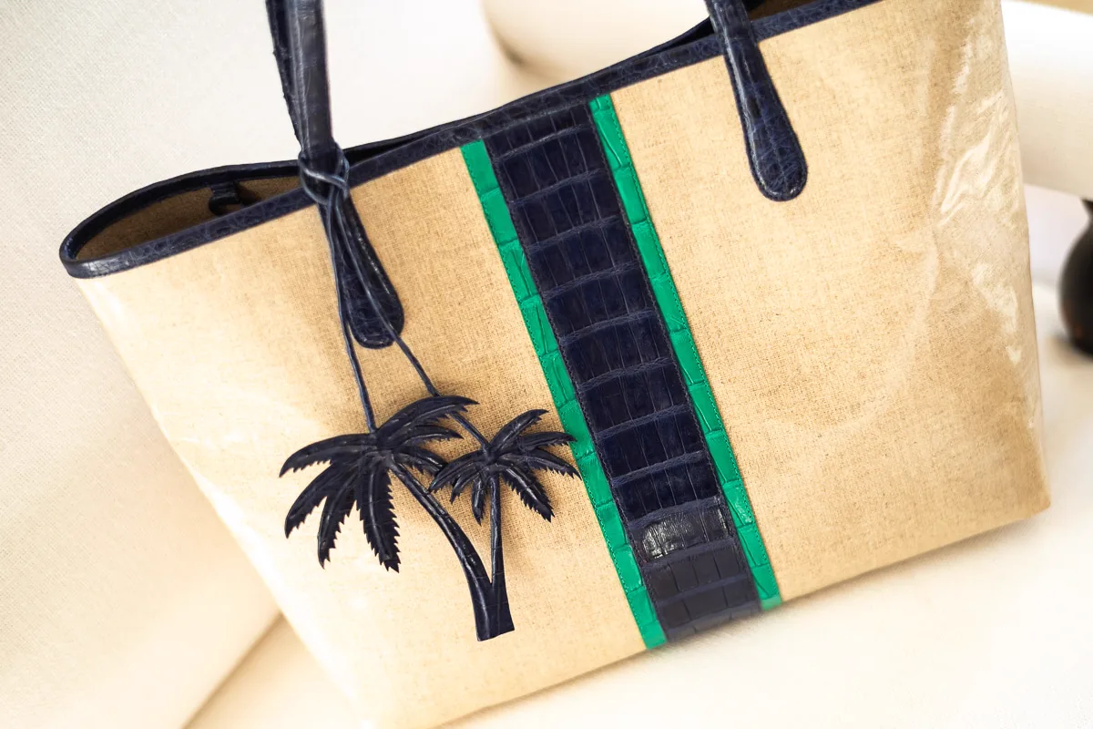 Reference image illustrating Tina Craig x Nancy Gonzalez Tote Review: A Lightweight Summer Staple with Croc Accents
